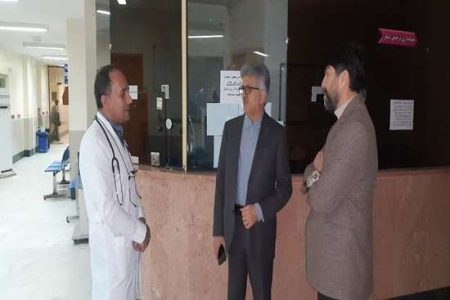 بازدید شبانه رئیس دانشگاه علوم پزشکی گیلان از بیمارستان شهید دکتر بهشتی انزلی