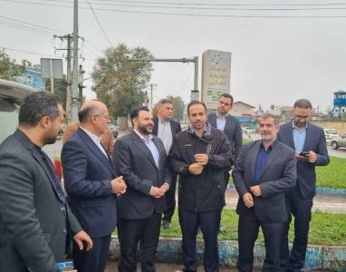 تقدیر مدیرعامل بانک شهر و هیئت همراه از برنامه های عمرانی در حال اجرای شهر رشت
