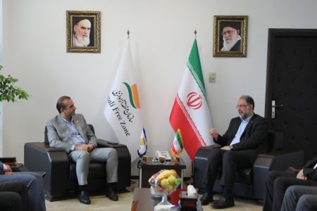 دیدار مدیرعامل شركت كشتیرانی دریای خزر با مدیرعامل سازمان منطقه آزاد انزلی